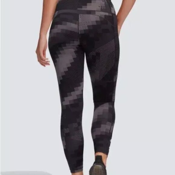 Adidas X Peloton Believe This High-Waisted 7/8's Tight Leggings Granite Size M - Picture 2 of 8